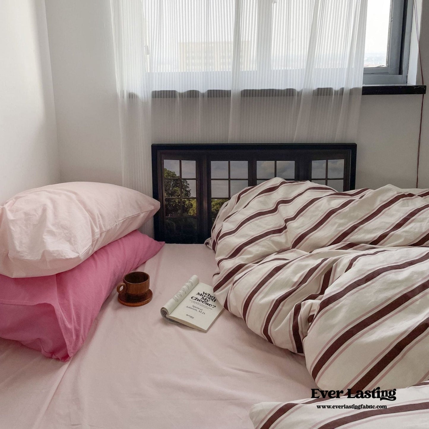 Cozy Washed Cotton Striped Duvet Cover