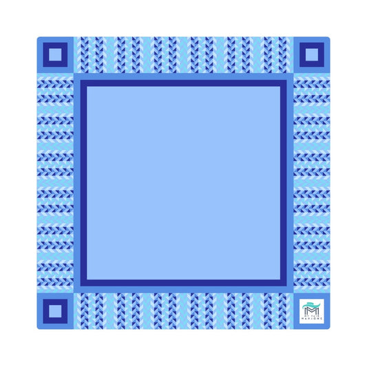 Mahjong Mat: Prism Blue 33x33