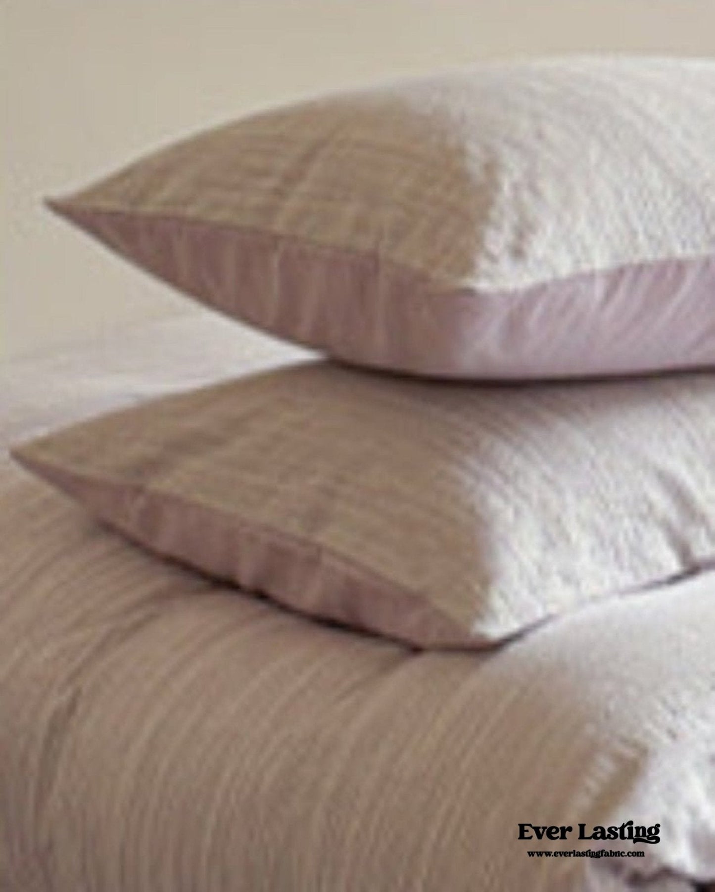 Emma Duo Striped Jacquard Bedding Set / Brown