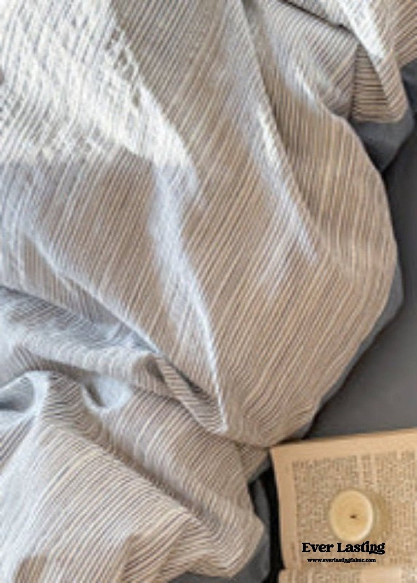Emma Duo Striped Jacquard Bedding Set / Light Purple