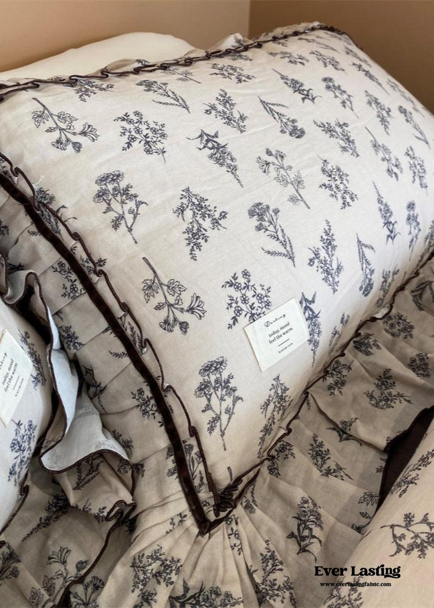 Evelina Baroque Vintage Floral Bedding Set