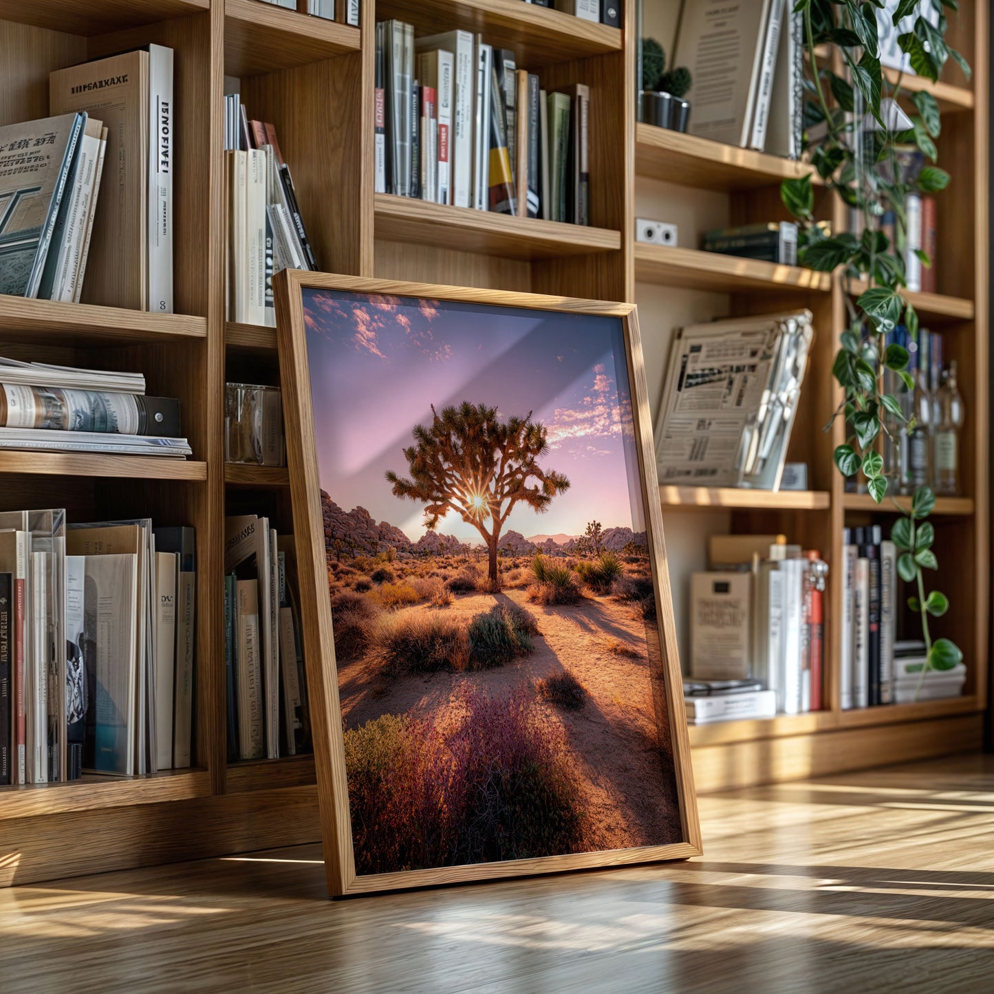 The Sun's Embrace on Desert Sage