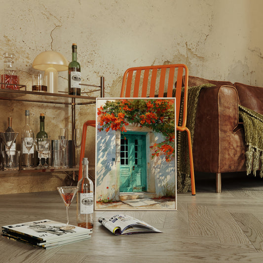 Where Bougainvillea Meets Weathered Wood
