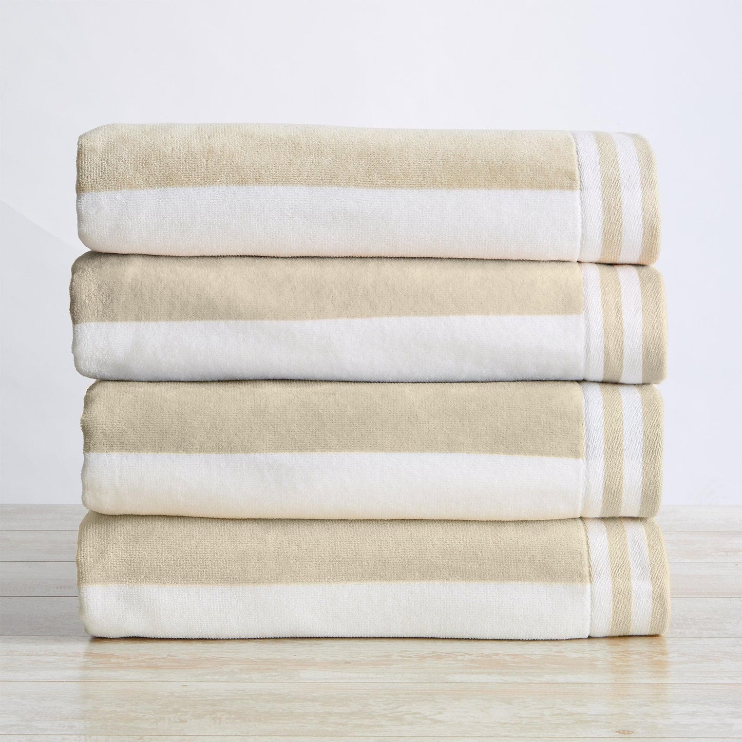 4 Pack Striped Cabana Beach Towel - Edgartown Collection