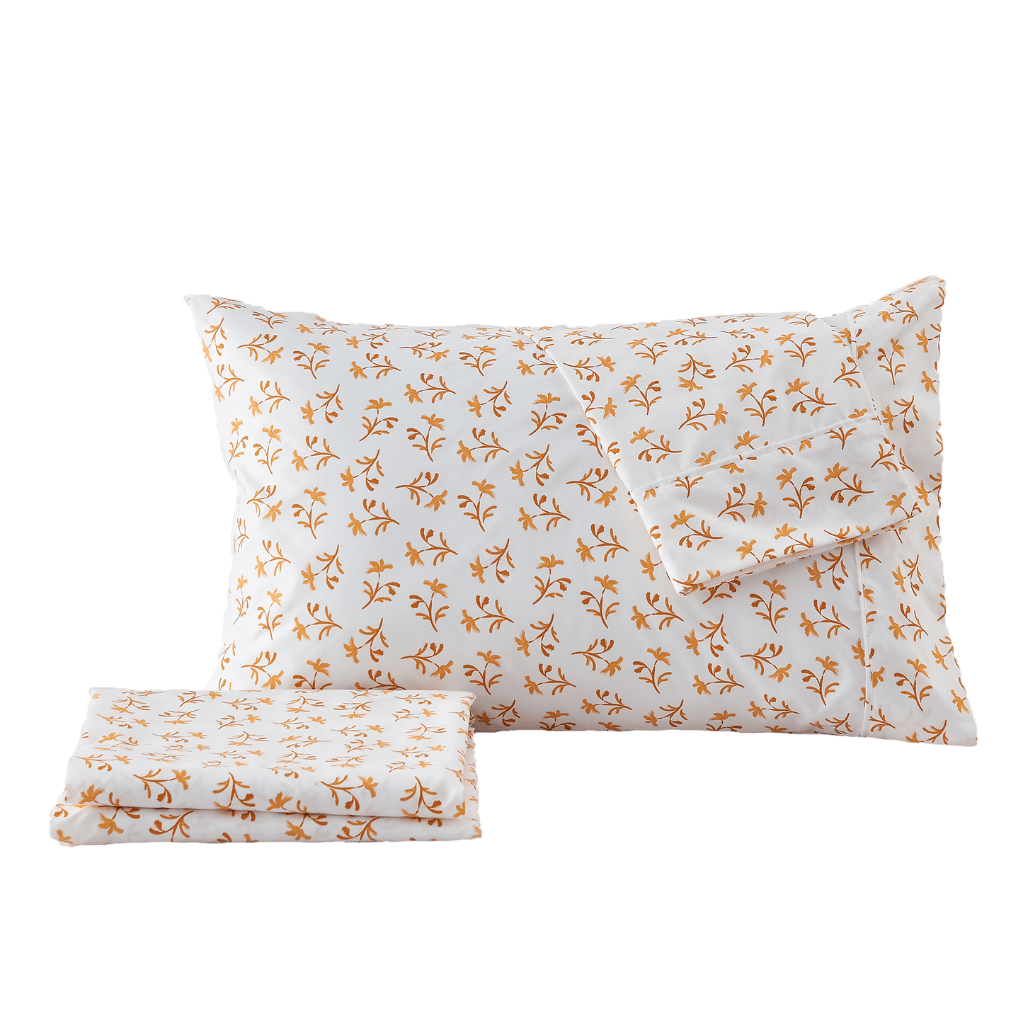 4 Piece Watercolor Floral Microfiber Sheet - Delia Collection
