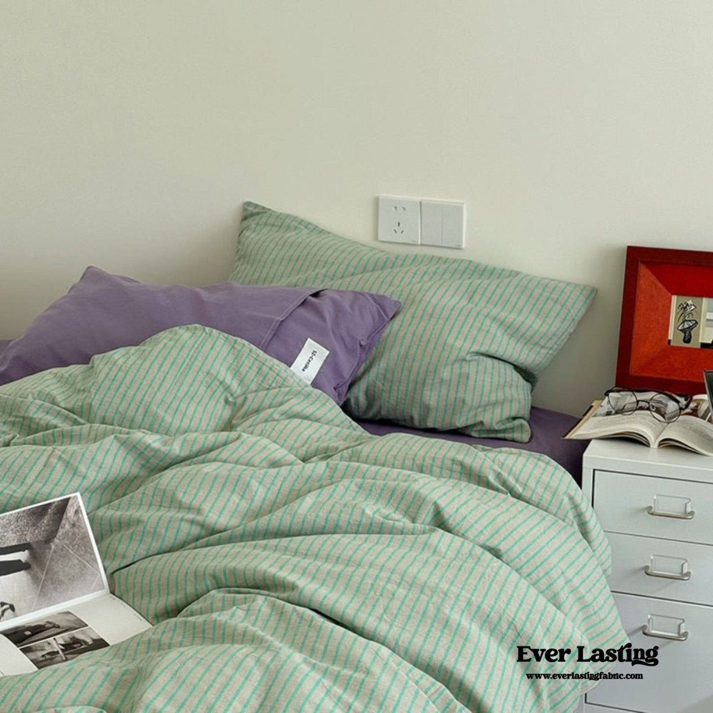 James Striped Bedding Set / Blue