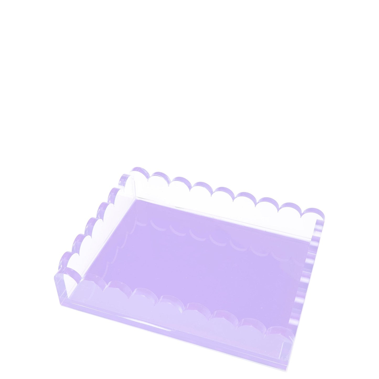 Lavender Acrylic Scallop Tray