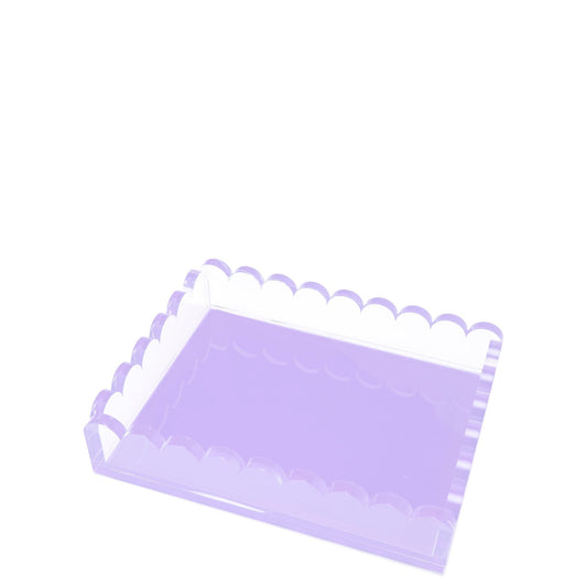 Lavender Acrylic Scallop Tray