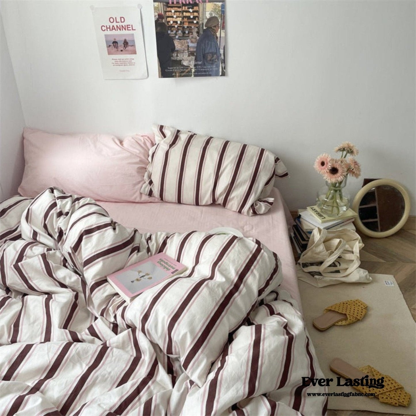 Liam Striped Bedding Set / Blue