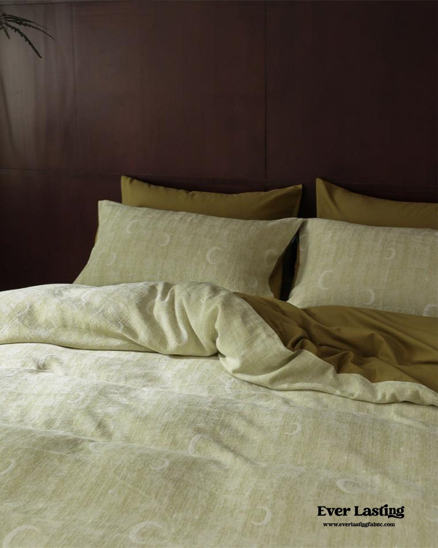 Lucien Silky Vintage Jacquard Bedding Set / Brown