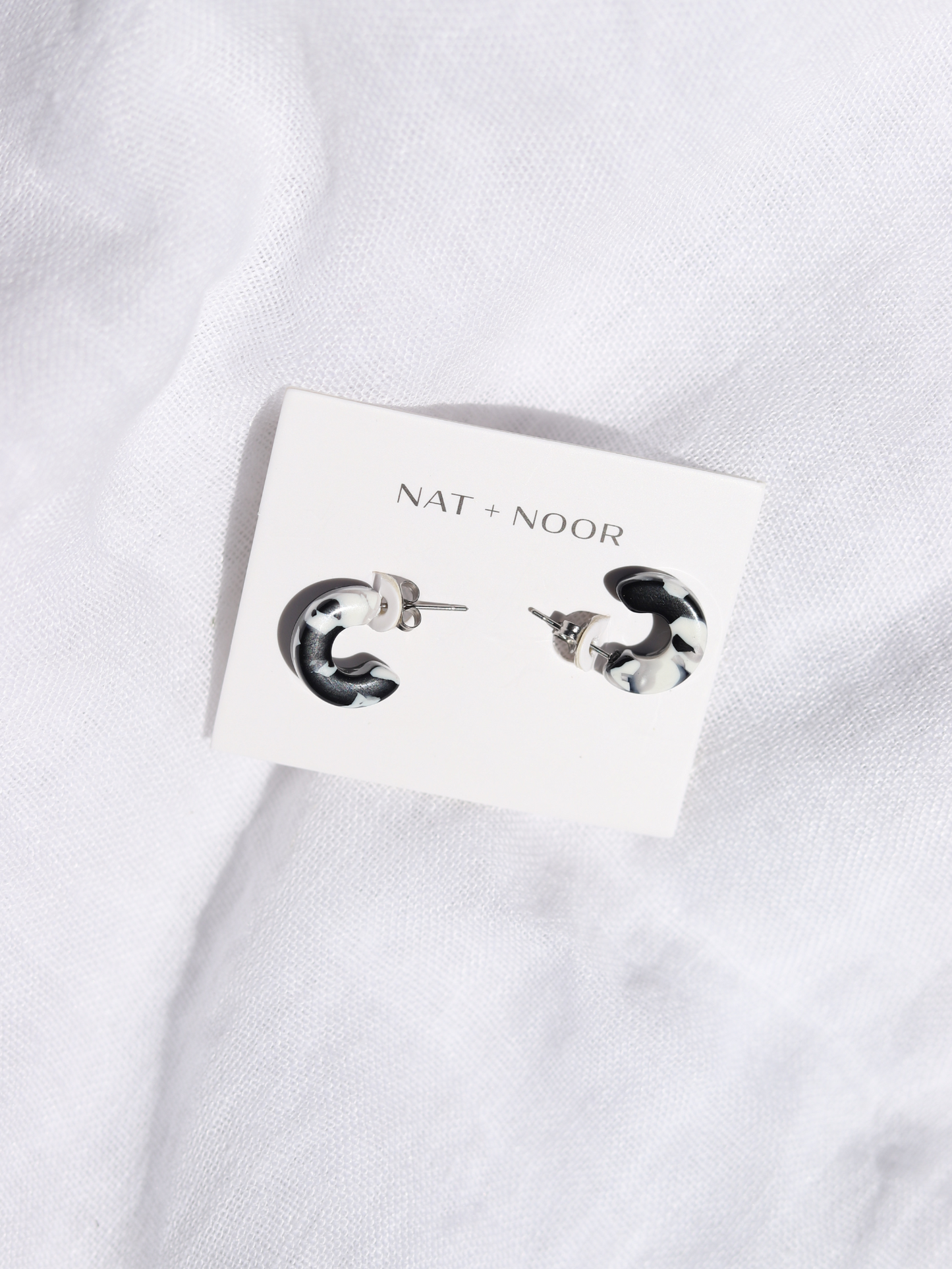 Mali Hoops - Black + White