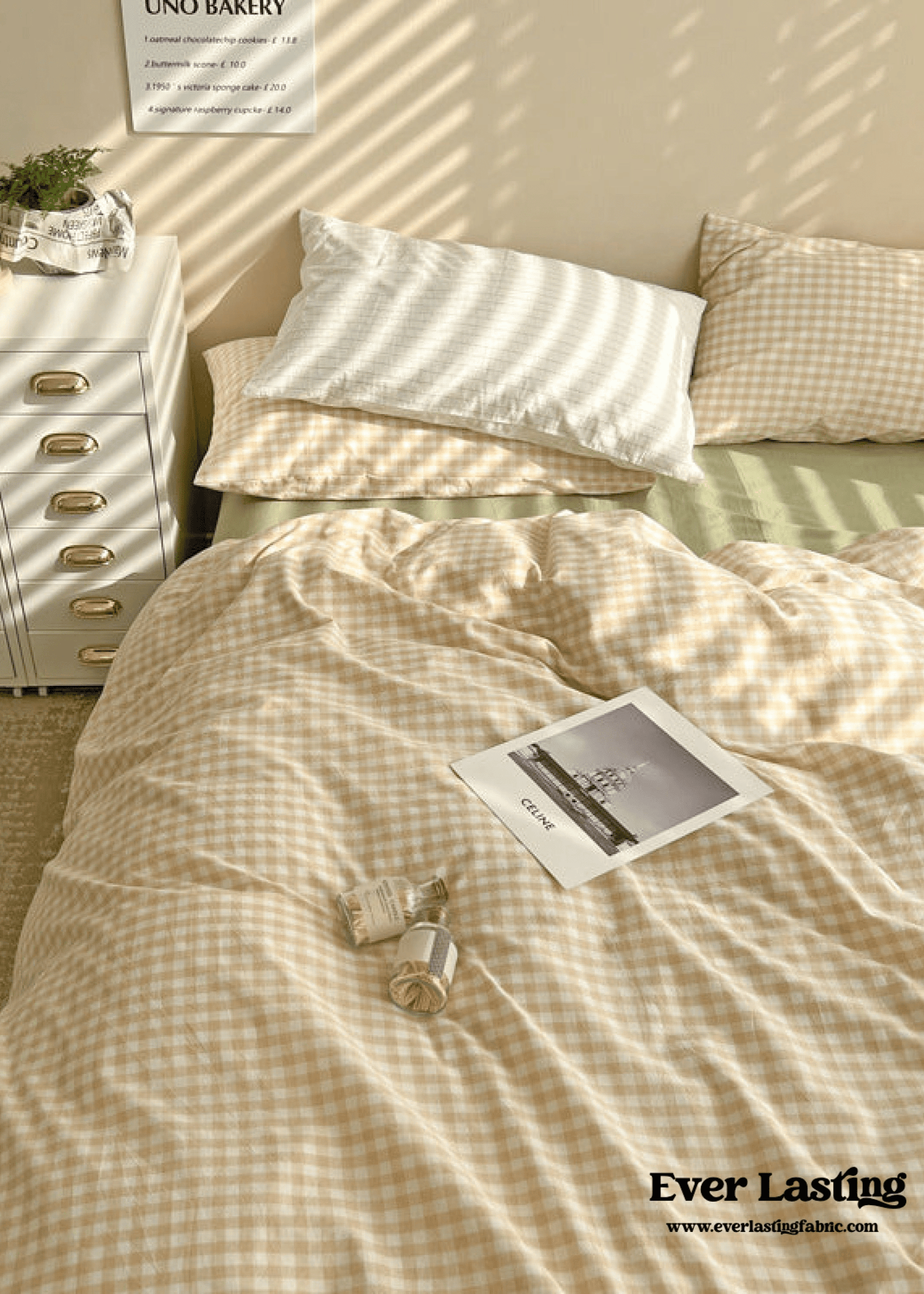 Mixed Gingham Duvet Cover (4 Colors)