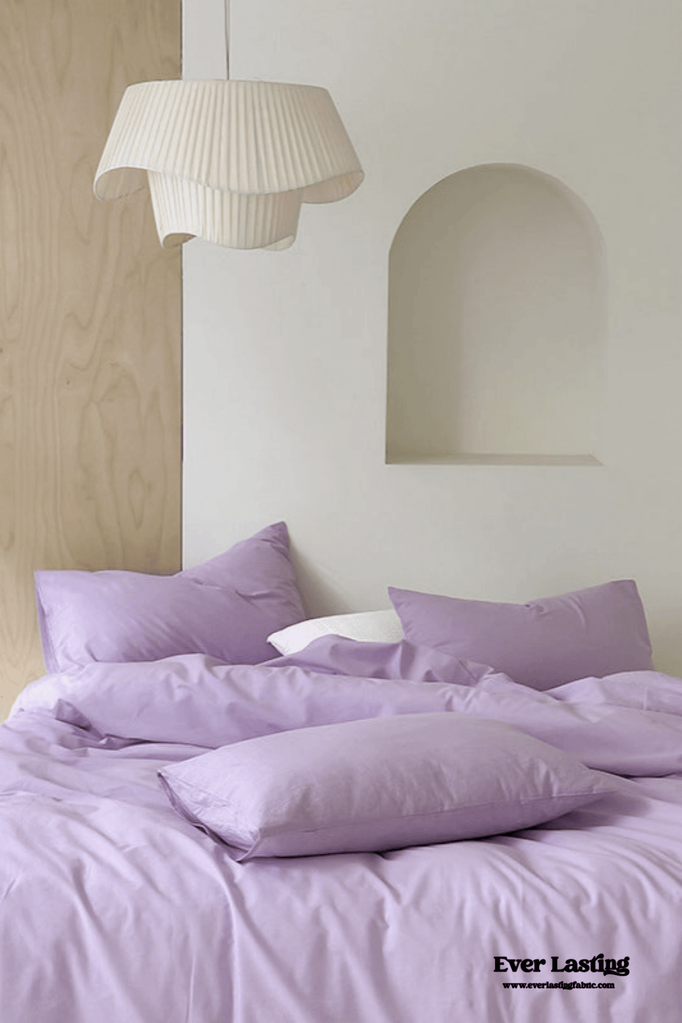 Modern Washed Cotton Bedding Set / Blue