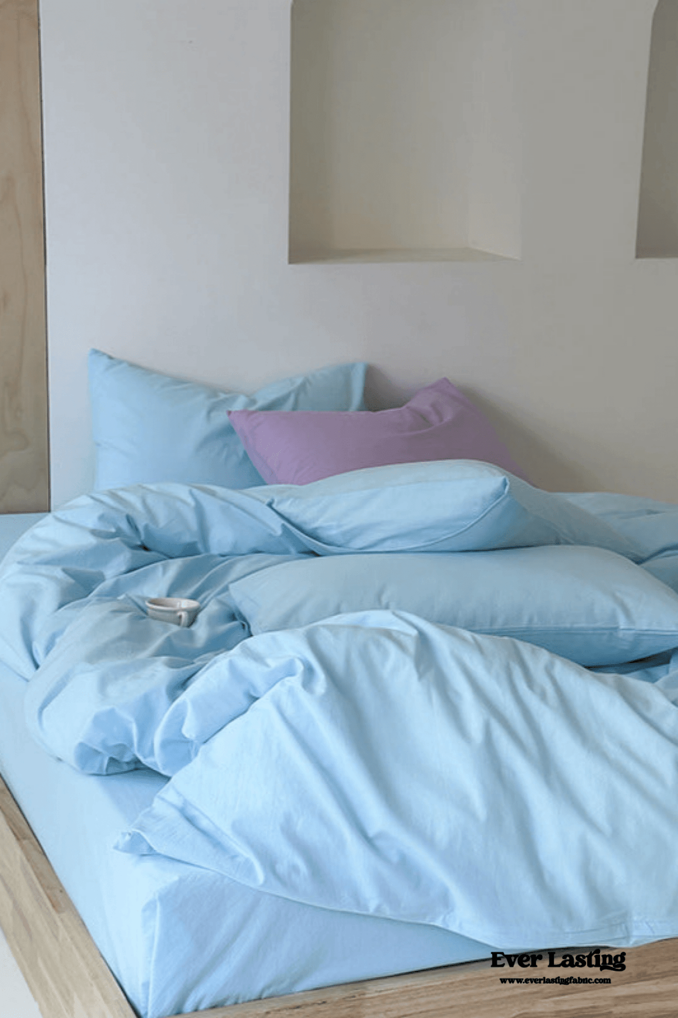 Modern Washed Cotton Bedding Set / Green