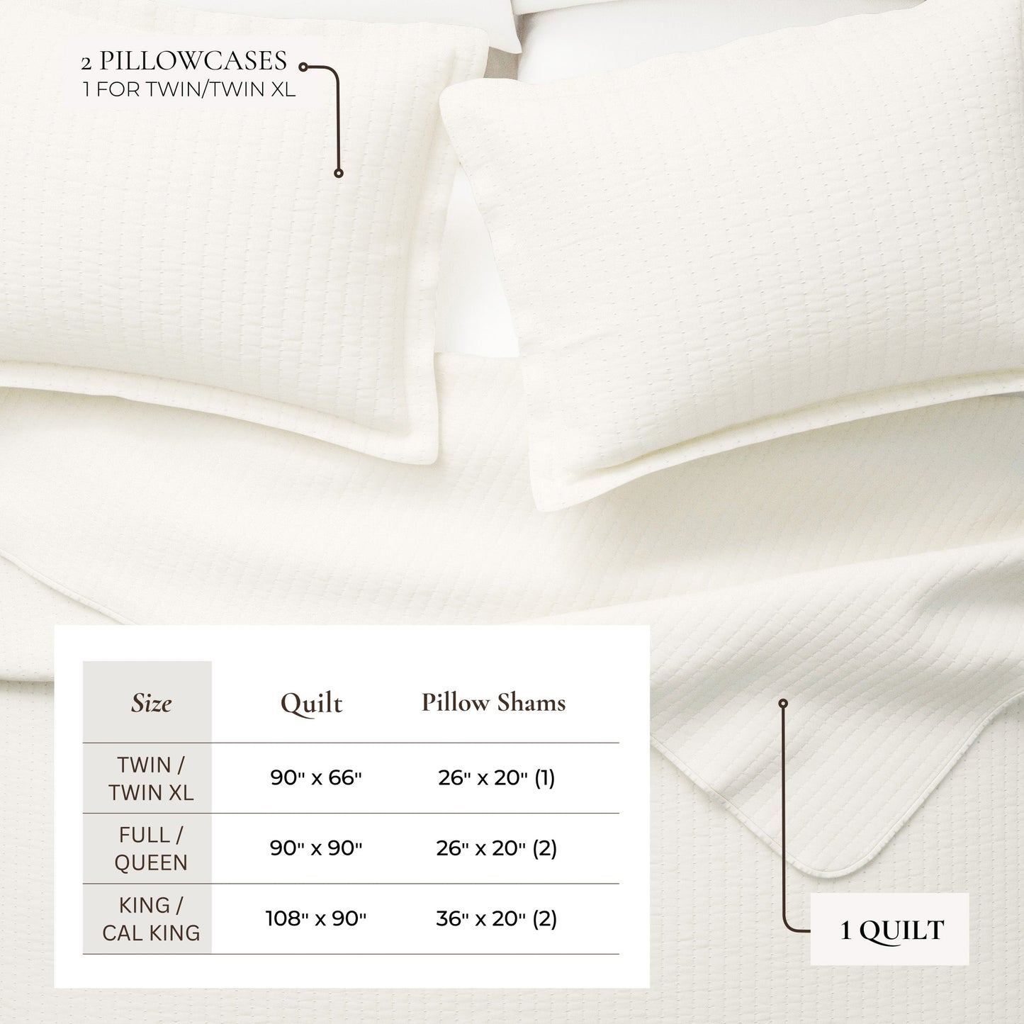 3-Piece Solid Quilt - Alicia Collection