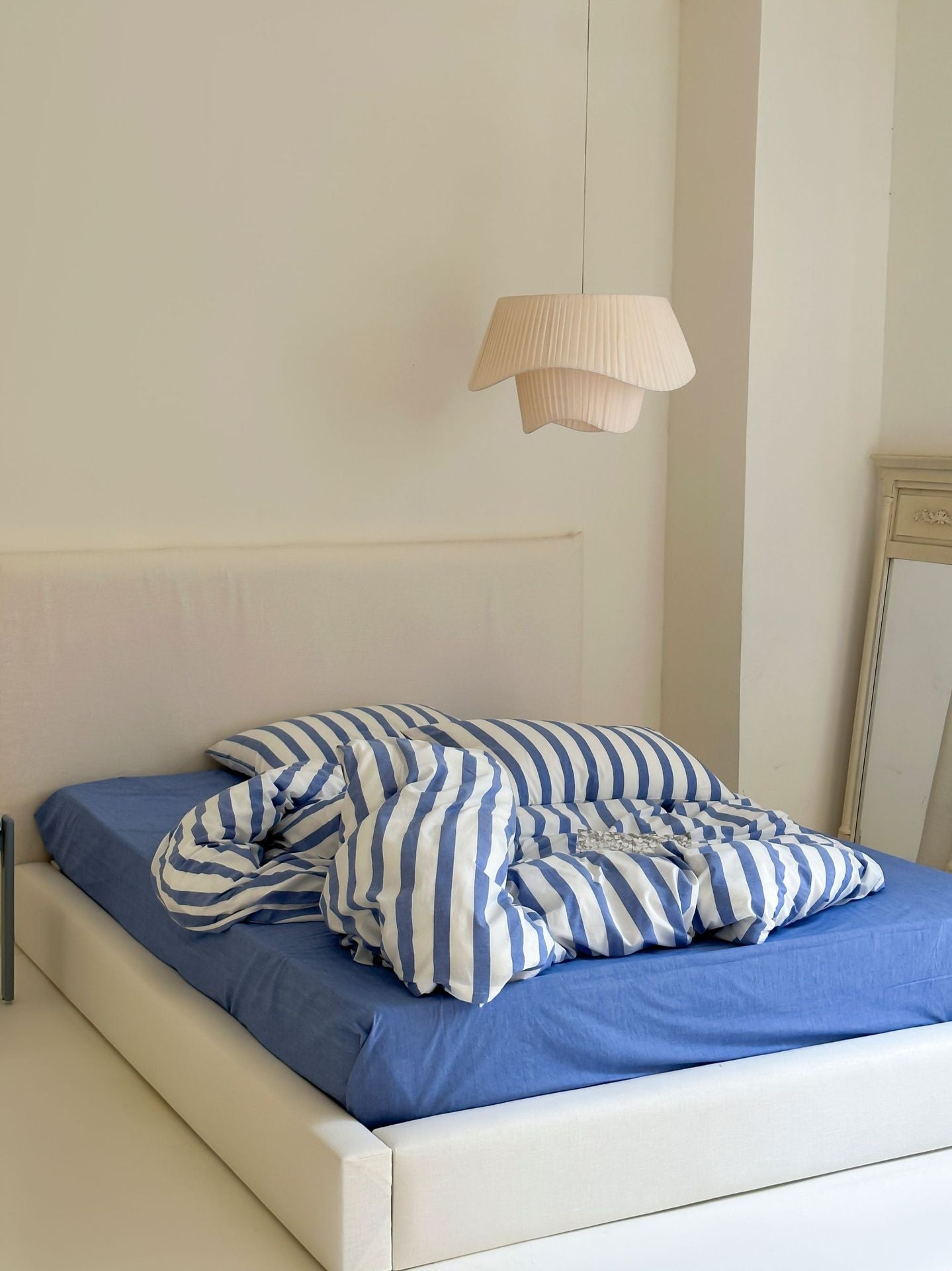 Refreshing Stripe Bedding Set / Blue Single