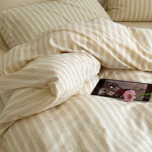 Refreshing Stripe Pillowcases / Yellow