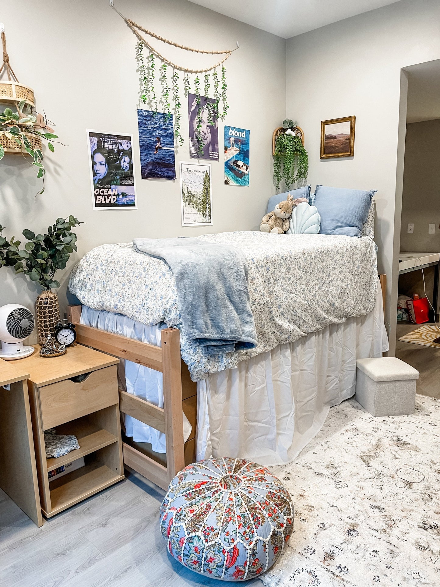 Sweet Floral Bedding Set / Floral Blue