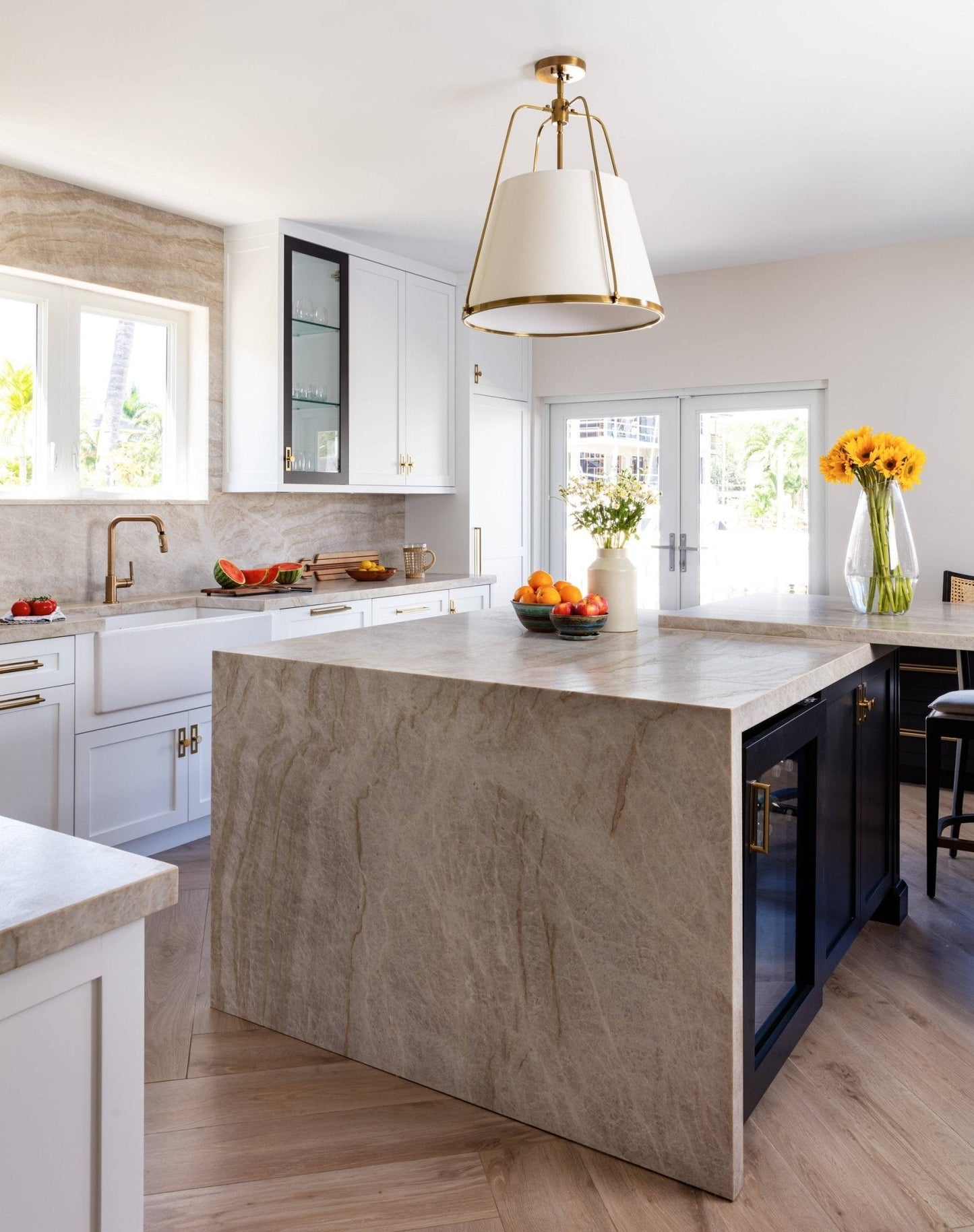 Taj Mahal Honed Raphael Quartz