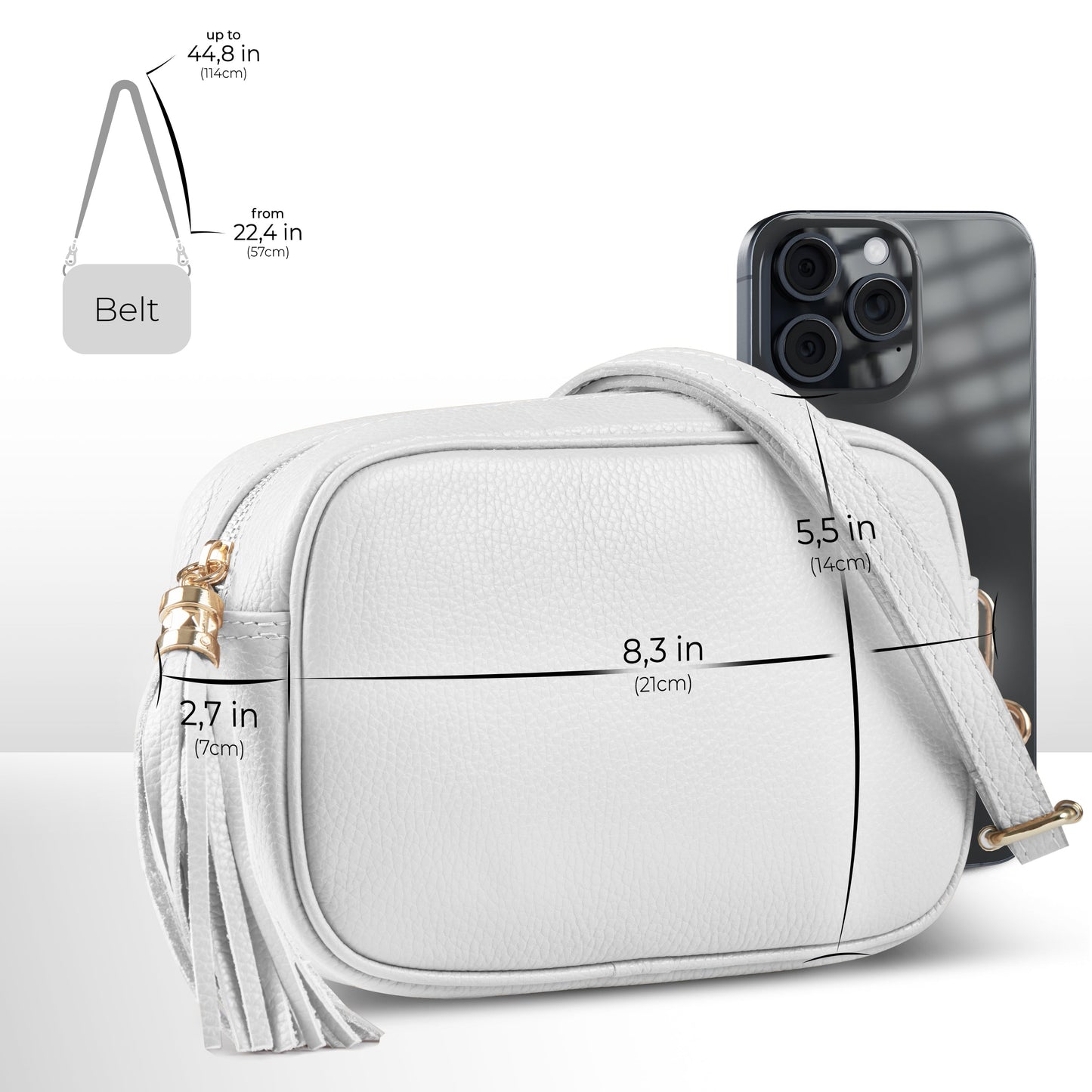 Calf Leather Crossbody Bag