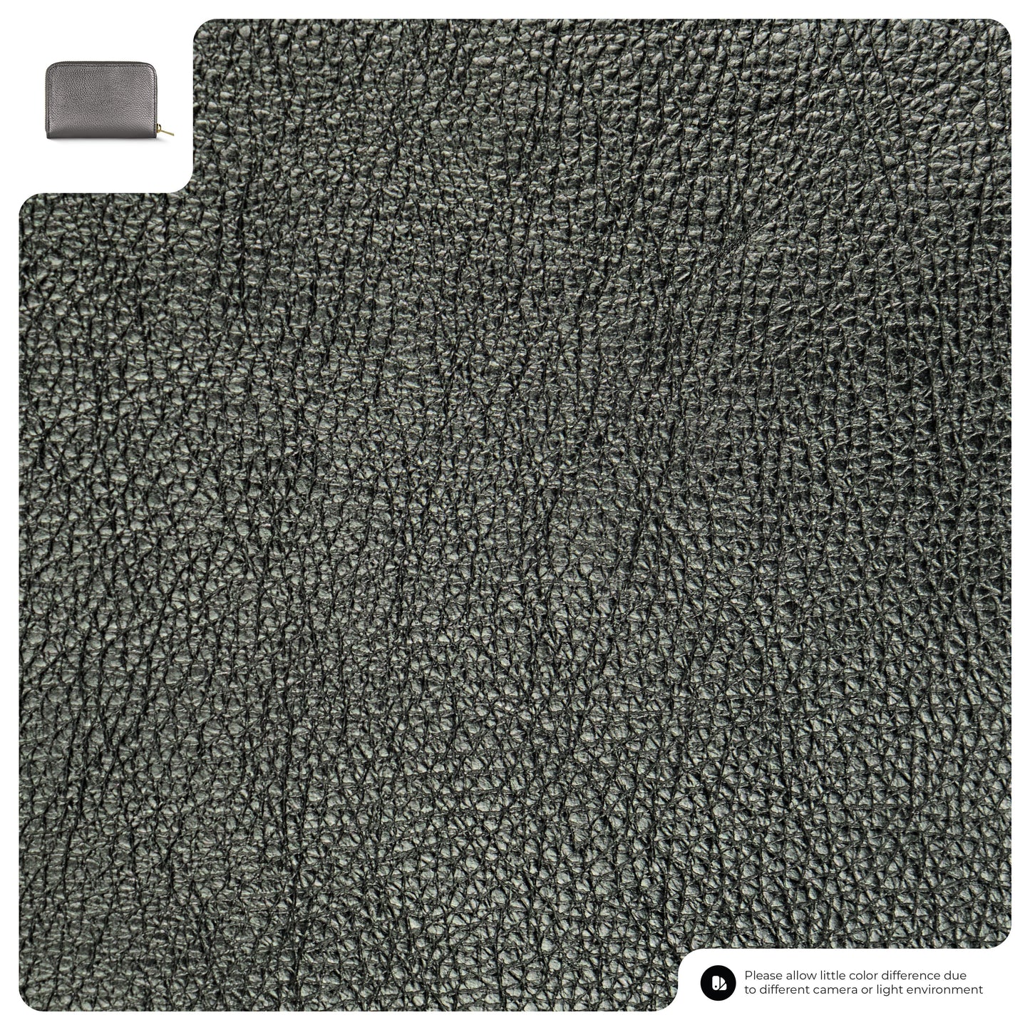 Metallic Calf Leather Wallet