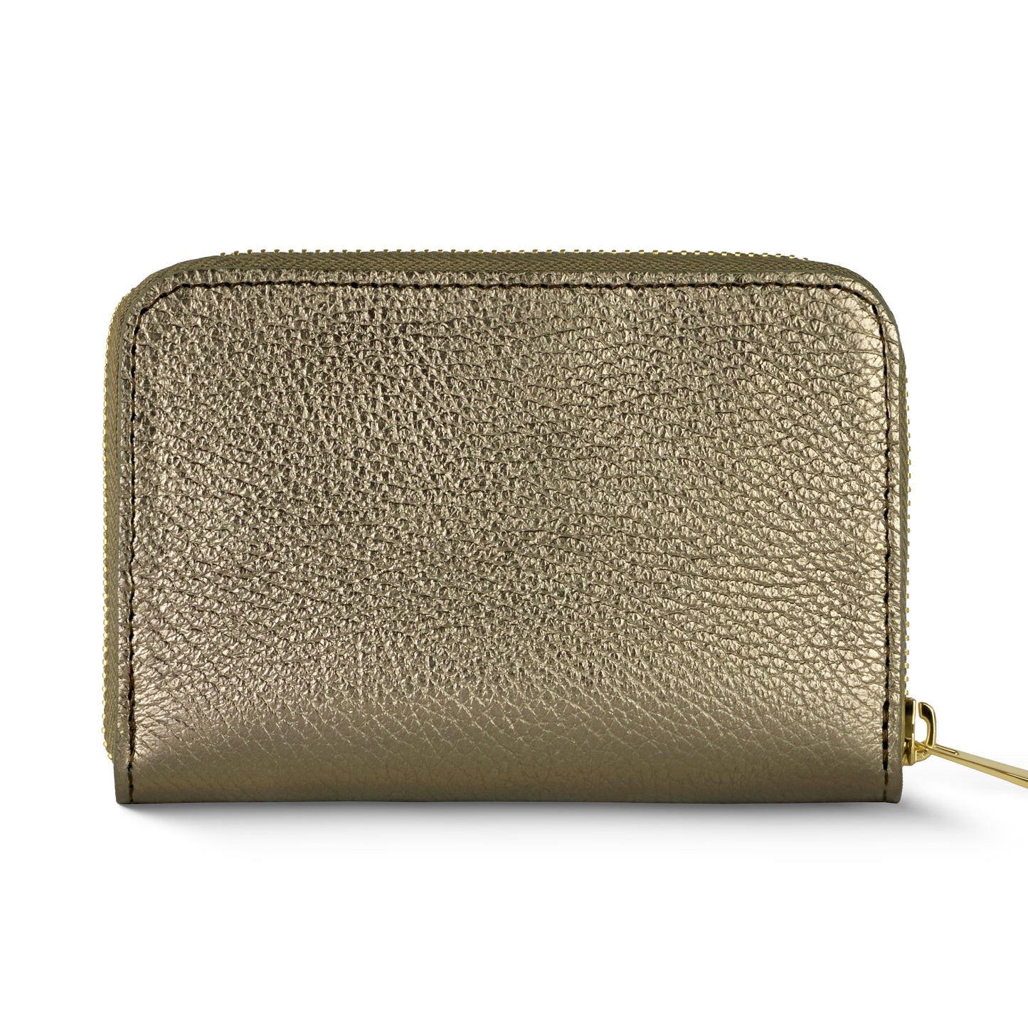 Metallic Calf Leather Wallet
