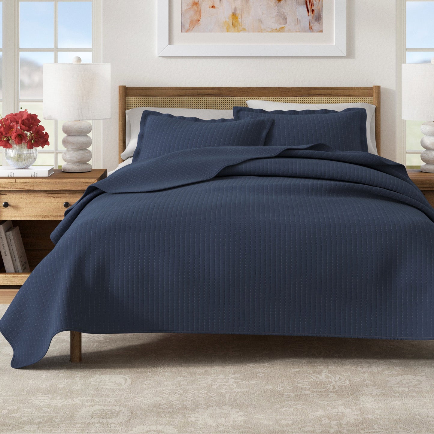 3-Piece Solid Quilt - Alicia Collection